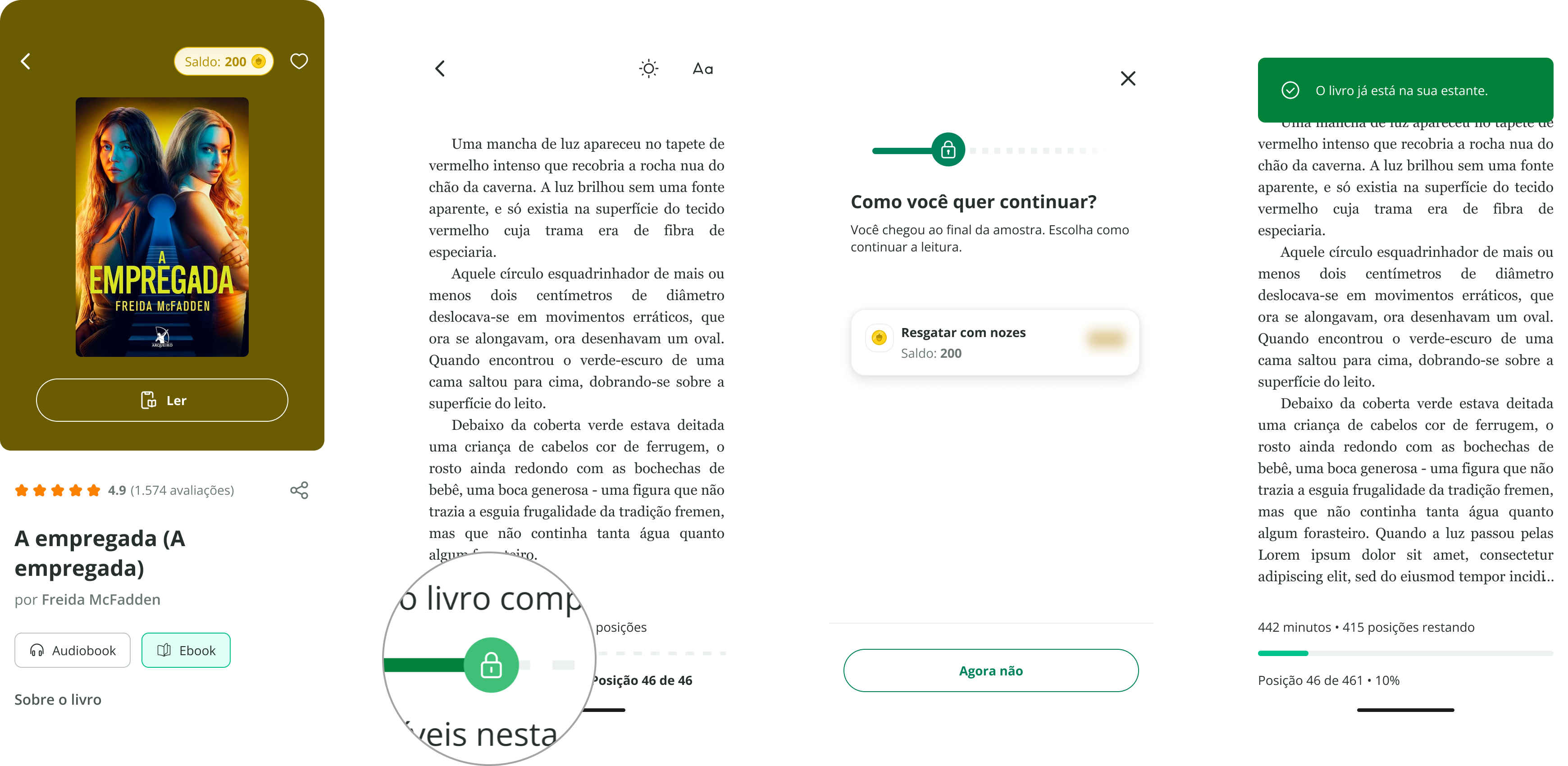 Passo a passo para trocar um livro com nozes